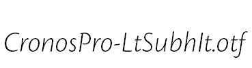 CronosPro-LtSubhIt.otf