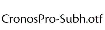 CronosPro-Subh.otf