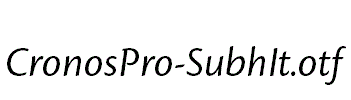 CronosPro-SubhIt.otf