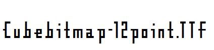 Cubebitmap-12point.TTF