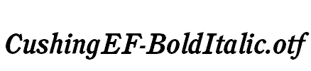 CushingEF-BoldItalic.otf