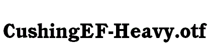 CushingEF-Heavy.otf