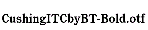 CushingITCbyBT-Bold.otf