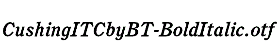 CushingITCbyBT-BoldItalic.otf