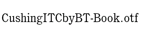 CushingITCbyBT-Book.otf