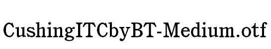CushingITCbyBT-Medium.otf
