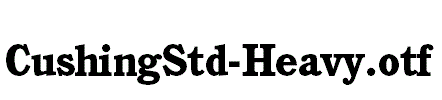 CushingStd-Heavy.otf