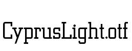 CyprusLight.otf