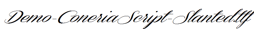 Demo-ConeriaScript-Slanted.ttf