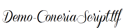 Demo-ConeriaScript.ttf