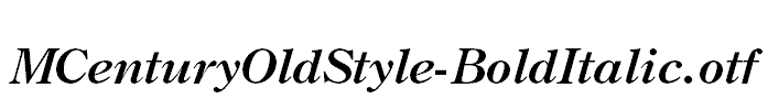 MCenturyOldStyle-BoldItalic.otf