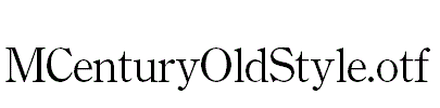 MCenturyOldStyle.otf