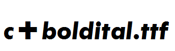 fonts c+boldital.ttf