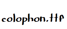 colophon.ttf