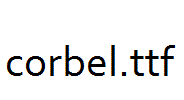 corbel.ttf