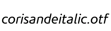 corisandeitalic.otf