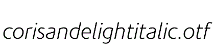 corisandelightitalic.otf