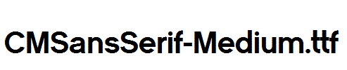 CMSansSerif-Medium.ttf