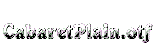 CabaretPlain.otf