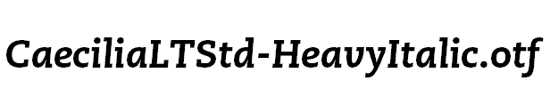 CaeciliaLTStd-HeavyItalic.otf