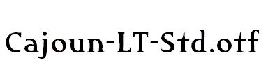 Cajoun-LT-Std.otf