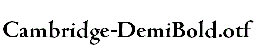 Cambridge-DemiBold.otf