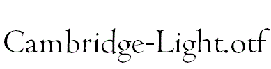 Cambridge-Light.otf