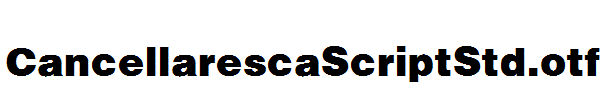 CancellarescaScriptStd.otf