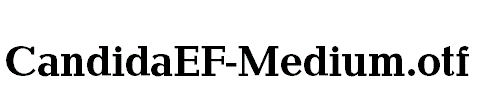 CandidaEF-Medium.otf
