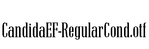 CandidaEF-RegularCond.otf