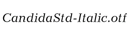 CandidaStd-Italic.otf
