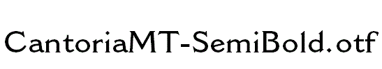 CantoriaMT-SemiBold.otf