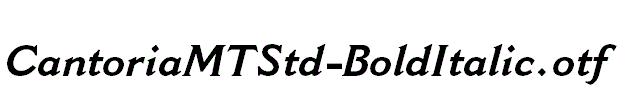 CantoriaMTStd-BoldItalic.otf