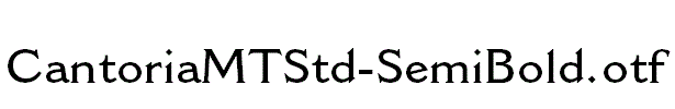 CantoriaMTStd-SemiBold.otf