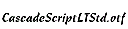 CascadeScriptLTStd.otf