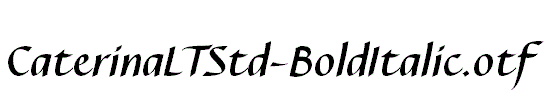 CaterinaLTStd-BoldItalic.otf