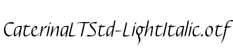 CaterinaLTStd-LightItalic.otf