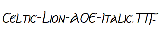 Celtic-Lion-AOE-Italic.TTF