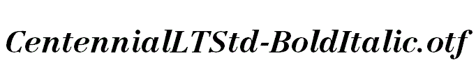 CentennialLTStd-BoldItalic.otf