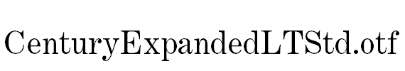 CenturyExpandedLTStd.otf