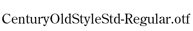 CenturyOldStyleStd-Regular.otf