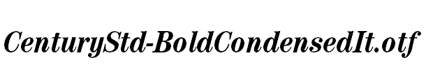 CenturyStd-BoldCondensedIt.otf
