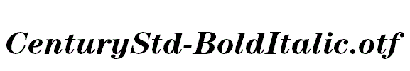 CenturyStd-BoldItalic.otf