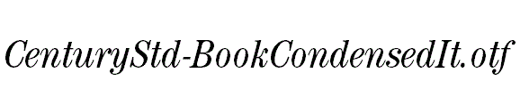 CenturyStd-BookCondensedIt.otf