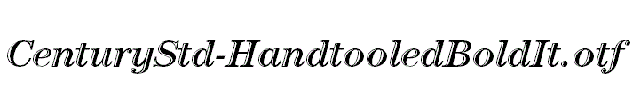 CenturyStd-HandtooledBoldIt.otf