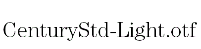 CenturyStd-Light.otf