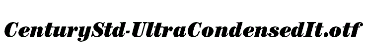 CenturyStd-UltraCondensedIt.otf