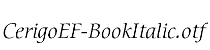 CerigoEF-BookItalic.otf