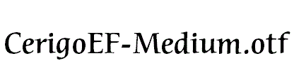 CerigoEF-Medium.otf