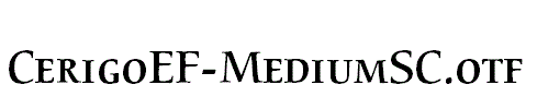 CerigoEF-MediumSC.otf
